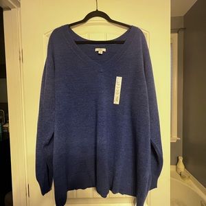 WOMENS Cobalt Blue Long Sleeve Sweater: Size 3X- NWT